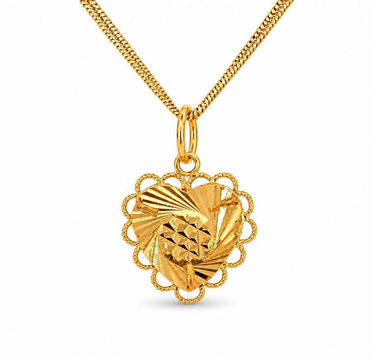 Merchant9 Loket Love Dot Kerawang Pasir L:1.7CM