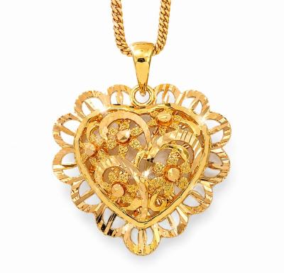 Merchant9 Loket Love Bunga Kerawang L:2.4CM