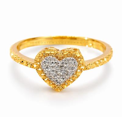 Merchant9 Cincin Emas Love Diamond Cut 2C