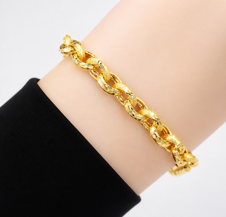 Merchant9 Rantai Tangan Sauh Oval Star Pasir Love Dimensi L:0.6CM