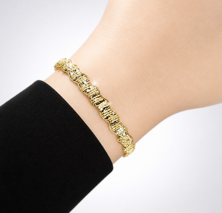 Merchant9 Gelang ELORA Wave Leona Net 2C L:0.7CM