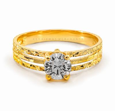 Merchant9 Cincin KLCC 3 Layer Diamond Cut