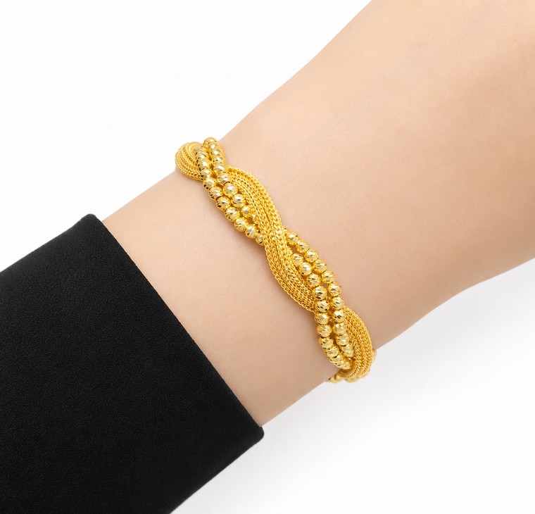 Merchant9 Rantai Tangan Belut Tocang Candy Dimensi L:0.8CM
