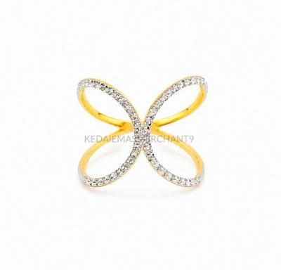 Merchant9 Cincin Emas Belt Diamond Cut