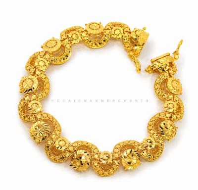Merchant9 Rantai Tangan Wave Orbit Diamond Cut L:1.2CM (KLIP SLIDE)