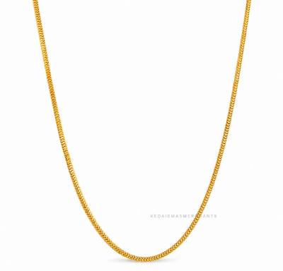 Merchant9 Rantai Leher Chain Box Padu L:0.15CM