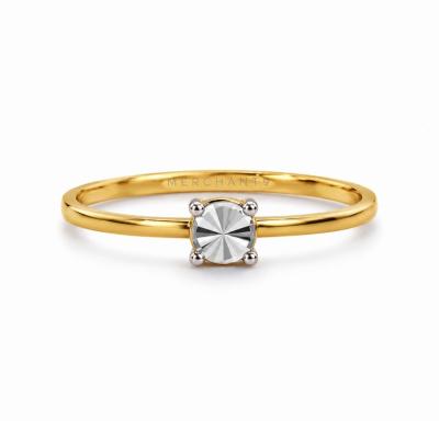 Merchant9 Cincin Emas Minimalist Circle Dimensi 2C L:0.4CM