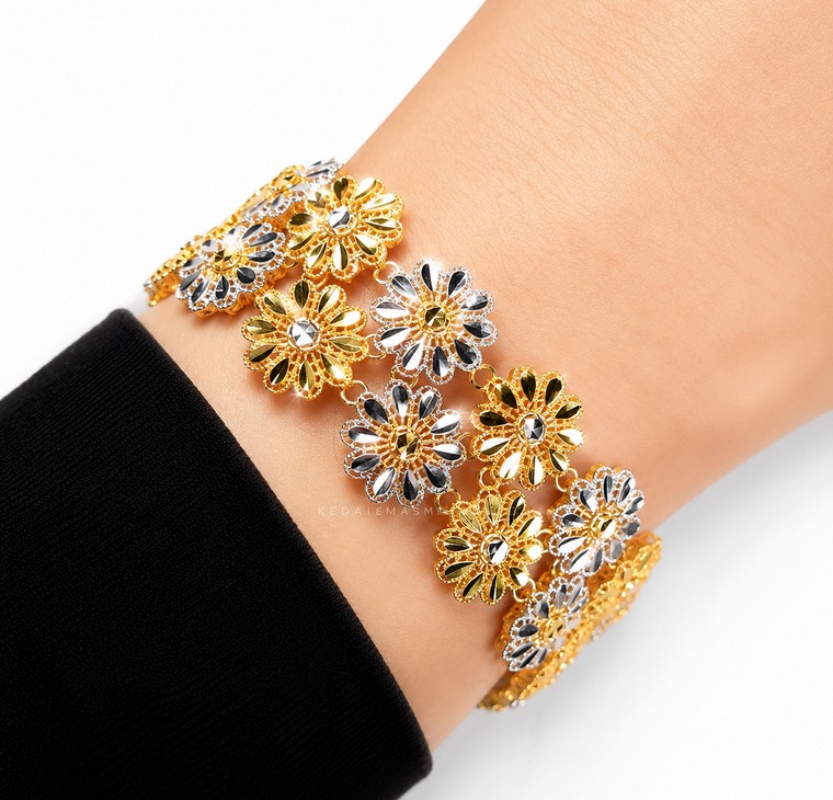 Merchant9 Rantai Tangan Sunflower 2L 2C L:2.1CM (KLIP SLIDE)
