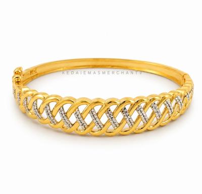 Merchant9 Gelang Oval Tocang Wave Chrome L:1CM