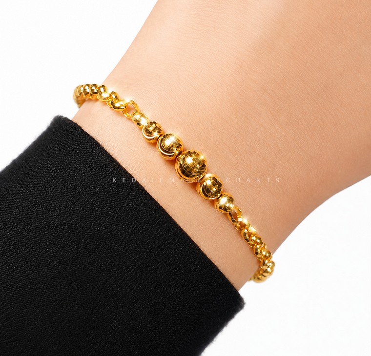 Merchant9 Rantai Tangan Choker Half Moon L:0.6CM