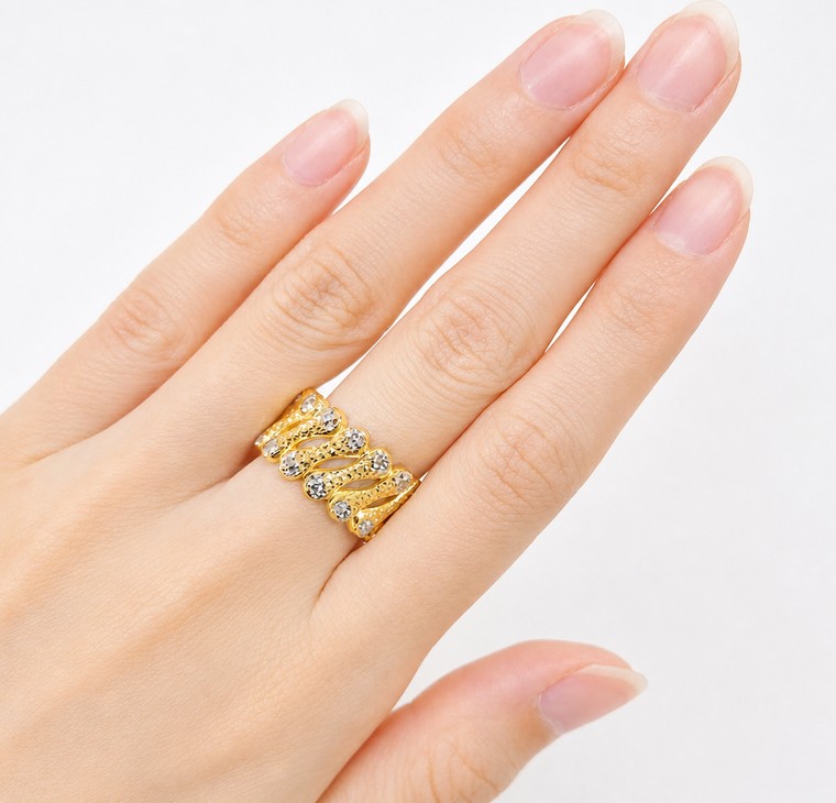 Merchant9 Cincin Emas Marea Dimensi 2C L:1CM