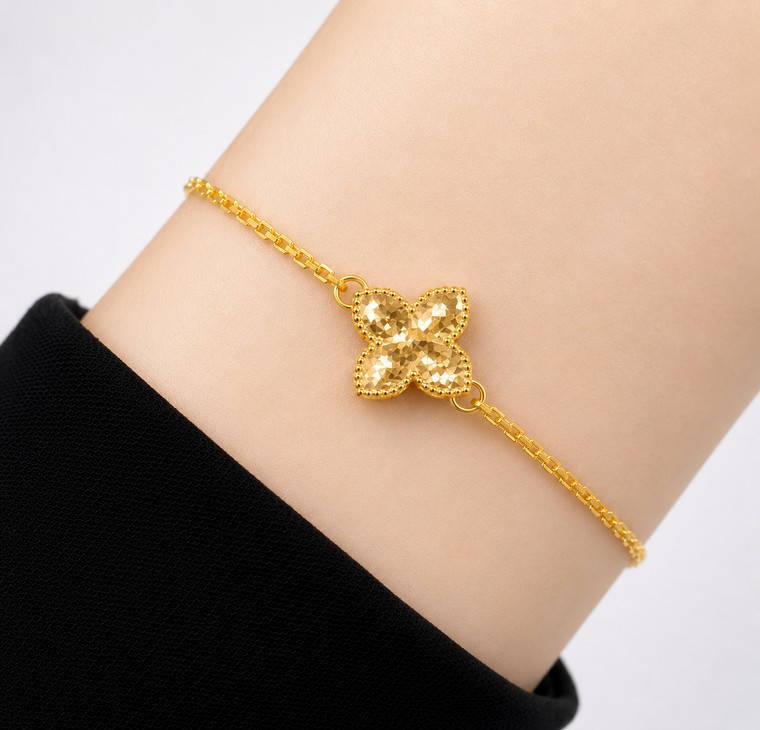 Merchant9 Rantai Tangan Sauh Choker Fleur Leona L:0.95CM