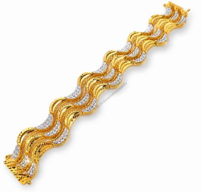Merchant9 Rantai Tangan Wave Kerawang 2C L:1.9CM (KLIP SLIDE)