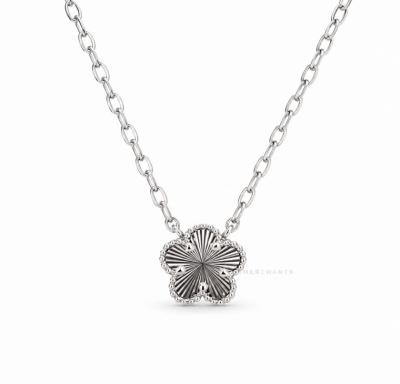 Merchant9 Rantai Leher Sauh Choker Sakura Flower 2C