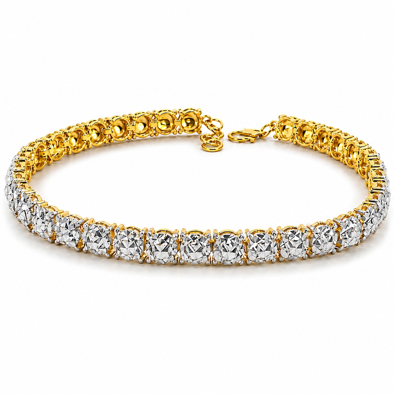 Merchant9 Rantai Tangan Roti Bun Diamond Cut L:0.5CM