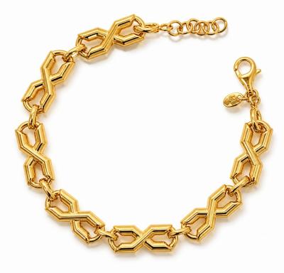 Merchant9 Rantai Tangan Sauh Oval Infinity Polish L:0.75CM