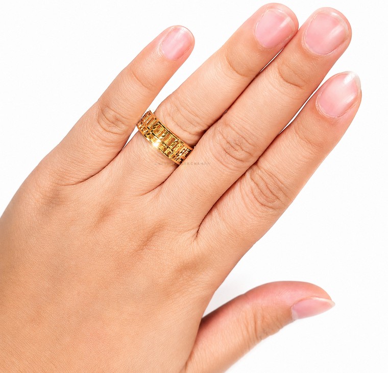 Merchant9 Cincin Emas Sempoa L:0.7CM