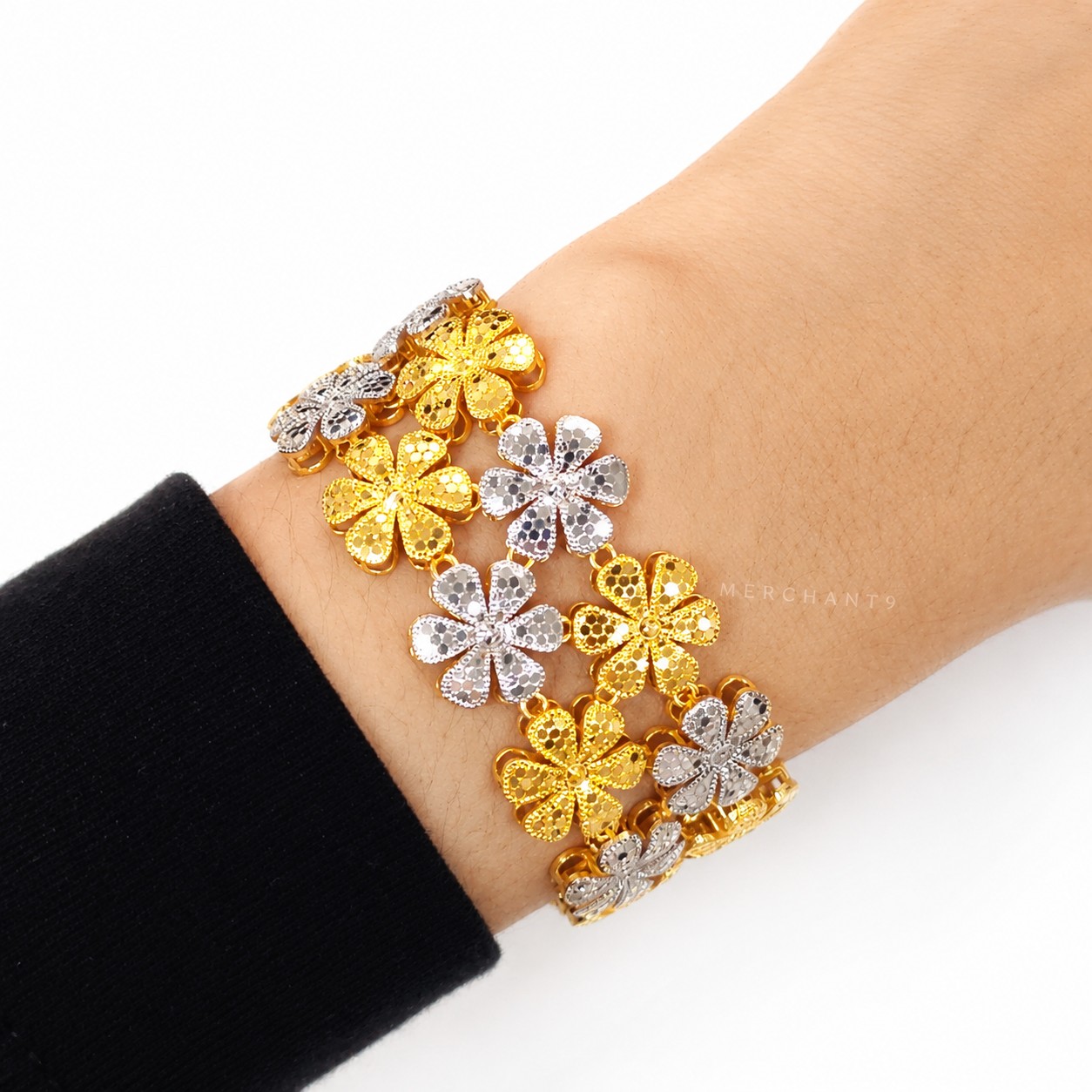Merchant9 Rantai Tangan Honey Daisy 2L 2C L:2.2CM (KLIP SLIDE)