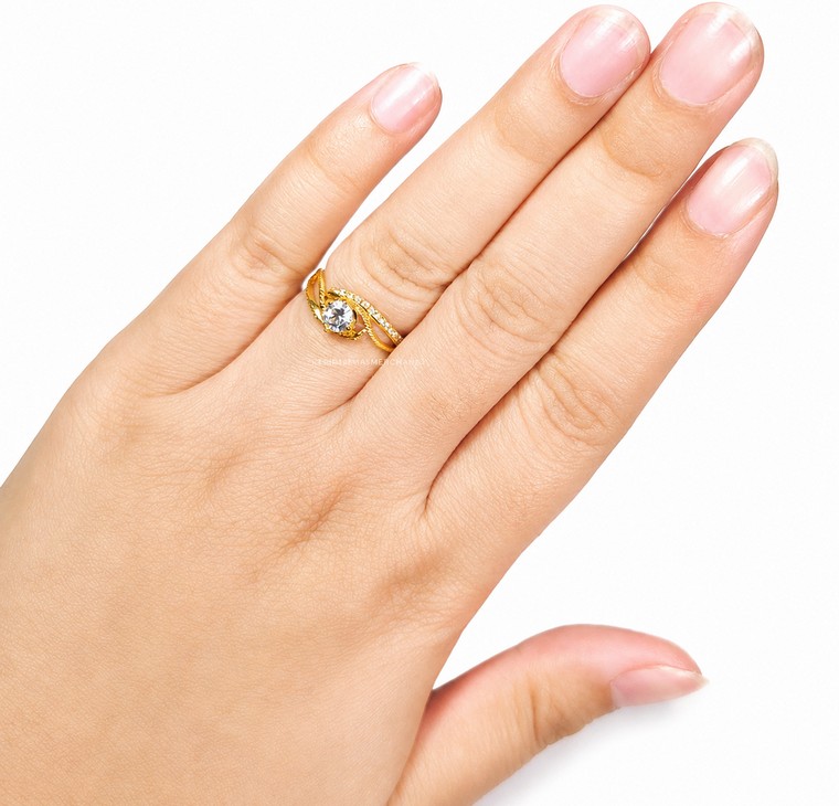 Merchant9 Cincin Emas Permata Cera CR9201