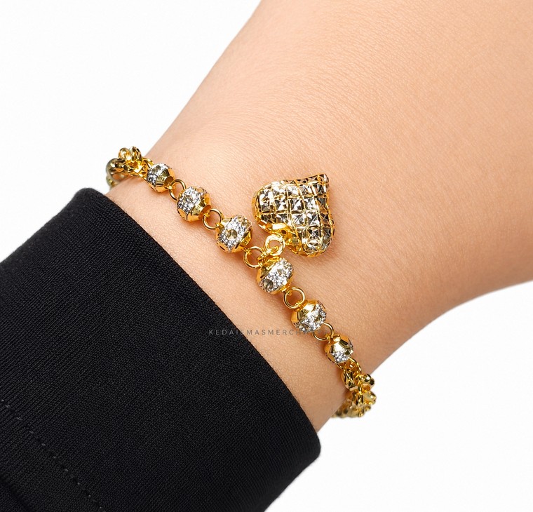 Merchant9 Rantai Tangan Choker Kendi Candy Planet Love Gantung 2C