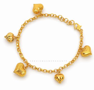 Merchant9 Rantai Tangan Kendi Dimensi Gantung Love L:0.3CM