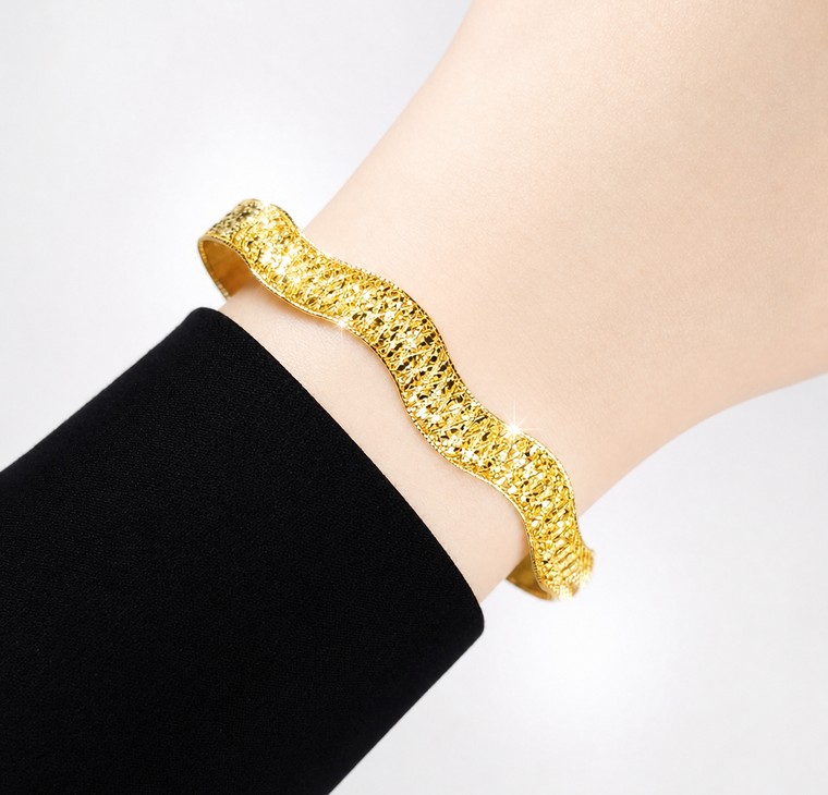 Merchant9 Gelang ELORA Wave Net Leona L:0.85CM
