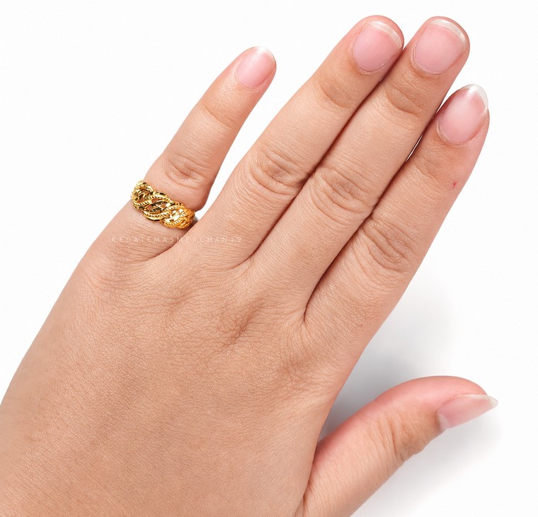 Merchant9 Cincin Emas Coco Dimensi Chrome L:0.8CM