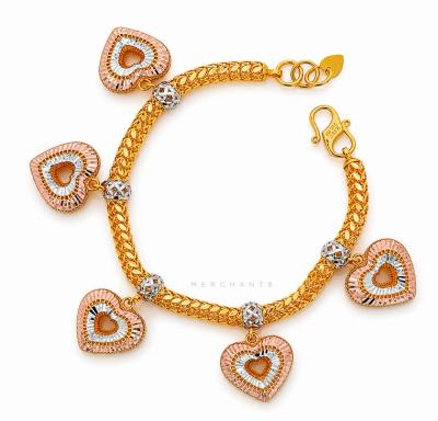 Merchant9 Rantai Tangan Snake Skin Gantung Love Kerawang 2C