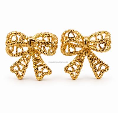 Merchant9 Subang Skru Ribbon Kerawang Love L:0.9CM