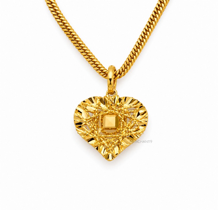 Merchant9 Loket Love Honey Kerawang  L:1.3CM