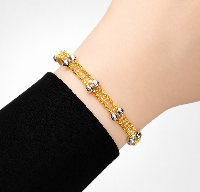 Merchant9 Gelang ELORA Weave Lumi Pumpkin 2C L:0.75CM