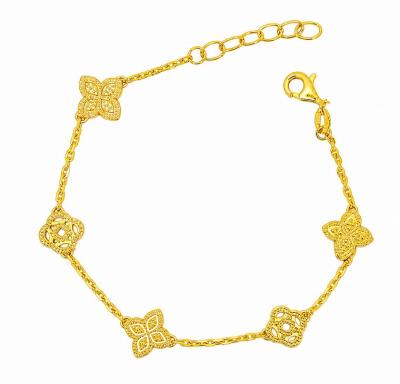 Merchant9 Rantai Tangan Sauh Rose Fleur Padu L:1CM