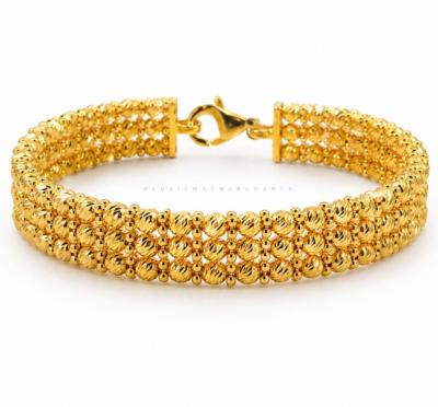 Merchant9 Gelang Oval Boba Italian 3 Layer L:0.9CM