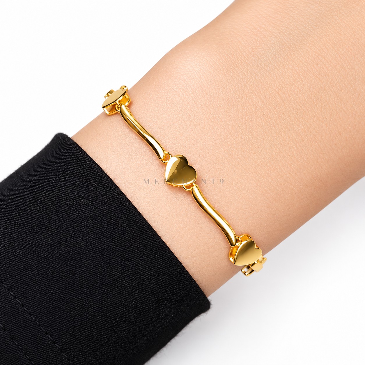 Merchant9 Rantai Tangan Love Bamboo L:0.6CM