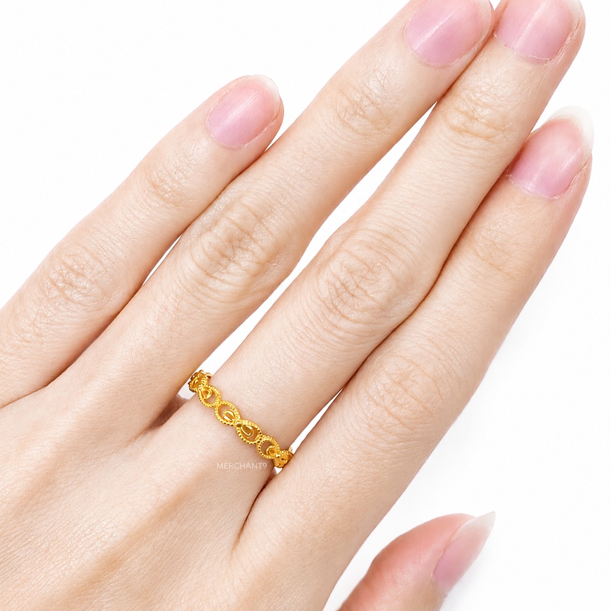 Merchant9 Cincin Emas Ribbon L:0.25CM