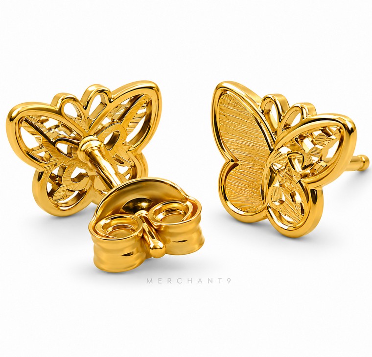 Merchant9 Subang Paku Butterfly Leona L:0.85CM