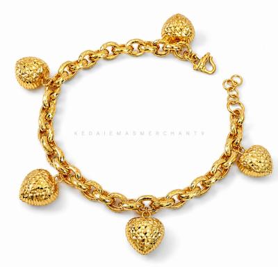 Merchant9 Rantai Tangan Sauh Dimensi Pasir Gantung 5 Love L:0.5CM