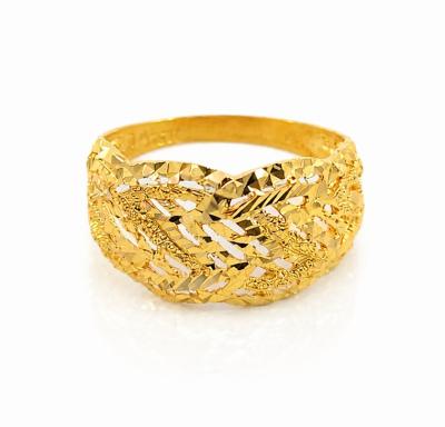 Merchant9 Cincin Emas Kerawang Pasir L:1CM