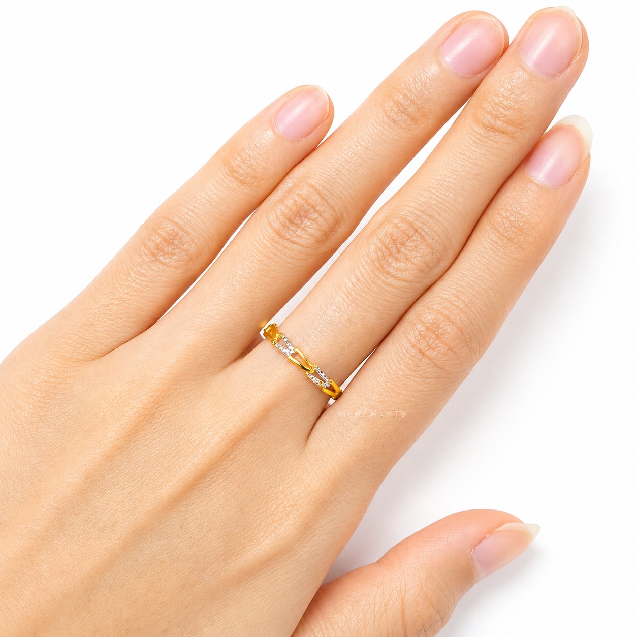 Merchant9 Cincin Emas Arrow Minimalist 2C
