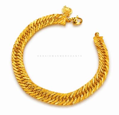 Merchant9 Rantai Tangan Kait 3 Polish Pasir L:0.8CM