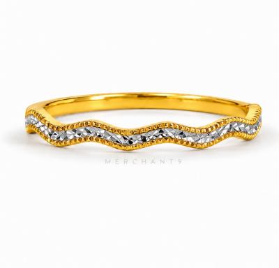 Merchant9 Cincin Emas Wave Diamond Cut 2C L:0.2CM