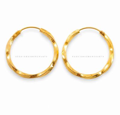 Merchant9 Subang Ring Twist L:1.7CM