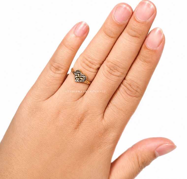 Merchant9 Cincin Emas Love Dimensi 2C