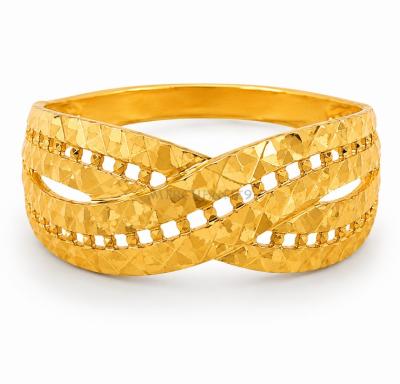 Merchant9 Cincin Emas Silang Dimensi L:0.8CM