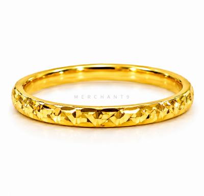 Merchant9 Cincin Emas Belah Rotan Dimensi Minimalist L:0.2CM