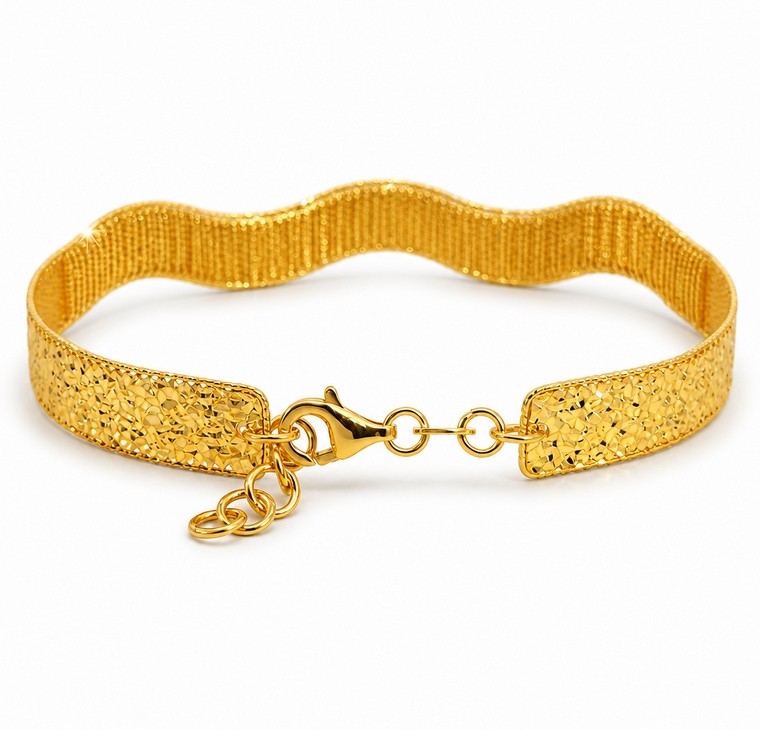Merchant9 Gelang ELORA Wave Net Leona L:0.85CM