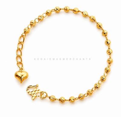 Merchant9 Rantai Tangan Candy Dimensi Love Gantung L:0.25CM