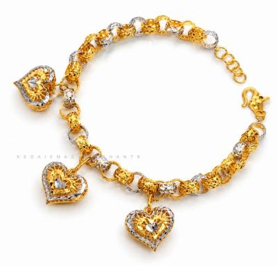 Merchant9 Rantai Tangan Kendi Kerawang Gantung Love 2C L:0.5CM