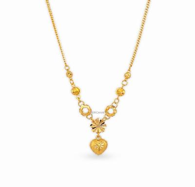 Merchant9 Rantai Leher Padu Mesin Choker Flower Love