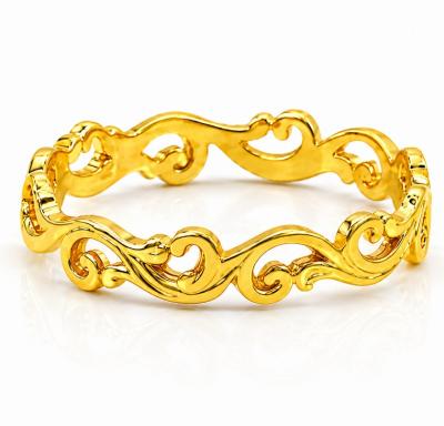 Merchant9 Cincin Emas Vinea Leaf Polish Minimalist FULL L:0.3CM